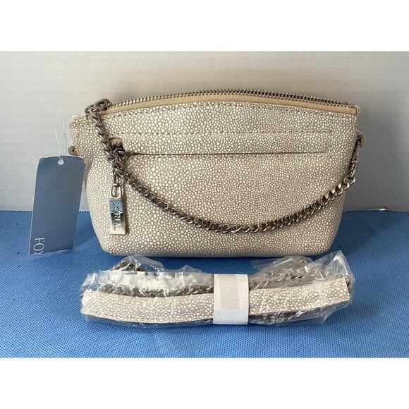 SORIAL  oceana blush mini crossbody/clutch/wristlet reptile skin design - Picture 1 of 6